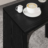 Coffee Table 3 pcs Black Oak Engineered wood 883536