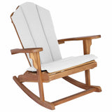 Garden Adirondack Rocking Chair Natural 100% Polyester 42041359