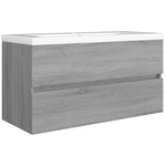 ZNTS Sink Cabinet Grey Sonoma 90x38.5x45 cm Engineered Wood 815655