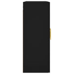 Wall Mounted Cabinets 2 pcs Black Engineered Wood 3197930