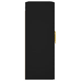 Wall Mounted Cabinet Black 69.5x34x90 cm 828469