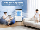 Portable Air Cooler, 12L Evaporative Cooling Fan with Remote, 3 Speed Air Conditioner Unit, 7H 66196818
