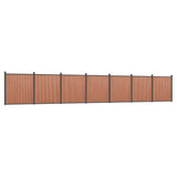 Fence Panel Brown 1218x186 cm WPC 3282804