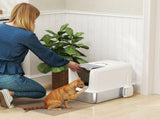 Stainless Steel Cat Litter Box with Removable Lid, Scoop, Filter Bags, for Larger Cats, White T3398P376114