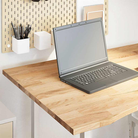 ZNTS Desk Top Untreated 100x80x2.5 cm Solid Wood Oak Rectangular 4009016