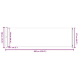 Patio Retractable Side Awning 180x600 cm Red 317967