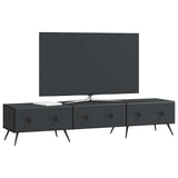 TV Cabinet with Drawer Black 147 x 34.5 x 30 cm Engineered Wood 895626