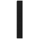 Headboard Cabinet with LED Black Oak 160 x 16.5 x 103.5 cm 8006570