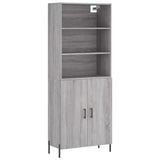 Highboard Grey Sonoma 69.5x34x180 cm Engineered Wood 3189267