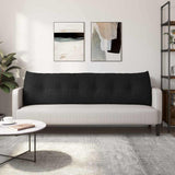 Back Pillow Black 180 x 24 x 50 cm Fabric 42014559