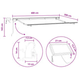 Retractable Awning Sand 400 x 300 cm Fabric and Steel 3426028