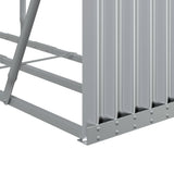 Log Holder Silver 180x45x100 cm Galvanised Steel 364594
