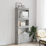 Highboard Concrete Grey 63x33x180 cm Engineered Wood 3309603