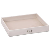 Jewellery Box 4-Layer with Mirror Lockable White 22.5x17.5x16.5 cm 4103560