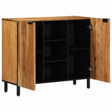 Sideboard with Shelf Brown 90 x 33 x 75 cm Solid Mango Wood 4017784
