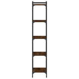 Bookcase 5-Tier Brown Oak 40x30x154 cm Engineered Wood 837641