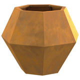 Planter 2 pcs Rusty 50 x 50 x 40 cm Weathering Steel 884065