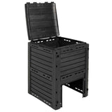 Garden Composter Black 59.5 x 60 x 81.5 cm 280 L 100% PP 42033415
