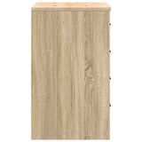 Garage Storage Cabinet Sonoma Oak 60x51x85 cm Solid Wood Pine 860600