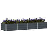 Planter Anthracite 320 x 80 x 45 cm Steel 42018196