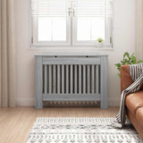 Radiator Cover Grey Sonoma 112 x 19 x 81.5 cm Engineered Wood 884106