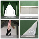 Family Tent with Roof Green and Grey 721 x 335 x 212 cm 4100670