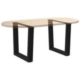Coffee Table Legs V-Shape 2 pcs Black 60x cm Steel 4012632