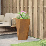 Planter Rusty 40 x 40 x 75 cm Weathering Steel 883792