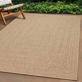 Rug ZIZUR 120x120 cm Jute Look Indoor and Outdoor 4006154