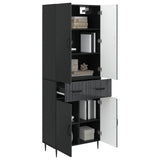 Cabinet Set 2 pcs Black 66 x 34.5 x 89.5 cm Engineered Wood 3416665