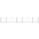 U-shape Gabion Basket with 8 Posts Iron 860x20x150 cm 151288