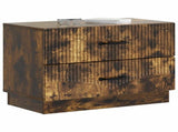 Bedside Cabinet Smoked Oak 62 x 34.5 x 44.5 cm Engineered Wood 895240