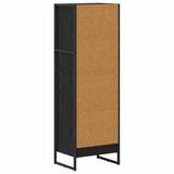 Book Cabinet Black Oak 40 x 30 x 121 cm Engineered Wood 886366