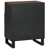 Bedside Cabinet Walnut 50 x 33 x 62 cm Solid Acacia wood 4018017