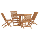 Outdoor Dining Set Teak Solid teak wood Medium Foldable 3096571