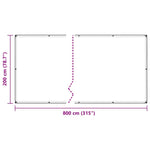 Plant Cover with Eyelets 2x8 m PVC 3308720
