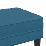 Bench with Cushion Blue 113 x 57 x 39 cm Velvet 42001956