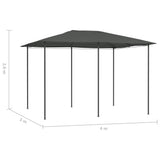 Gazebo 3x4x2.6 m Anthracite 160 g/m 313616