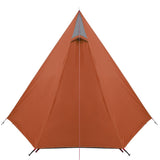 Camping Tent 3-Person Grey and Orange Waterproof 94367