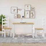 Dining Chairs 2 pcs Corona White 42x47x107 cm Solid Wood Pine 4005725