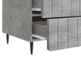 Bedside Cabinet Concrete Grey 43x 41 x 68 cm Engineered Wood 894328