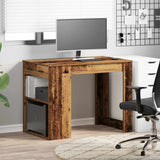 ZNTS Desk with Drawer and Shelf Old Wood 102x62x77.5 cm Engineered Wood 858693