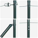 Fence Post Other 26 pcs Silver 3.2 x 3.2 x 180 cm Steel 3350179