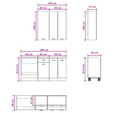 Kitchen Unit LYON 5 pcs Sonoma Oak Engineered Wood 3438229