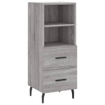 Highboard Grey Sonoma 34.5x34x180 cm Engineered Wood 3198935