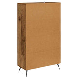 Highboard Old Wood 69.5 x 31 x 115 cm Engineered Wood and Glass 882505