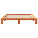 Bed Frame without Mattress Wax Brown 180x200 cm Super King Solid Wood Pine 3308731