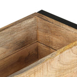 Planter 60x20x68 cm Rough Mango Wood 321941