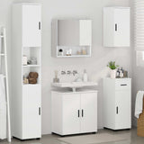 Bathroom Furniture Set 5 pcs White Engineered wood & Metal 3392993