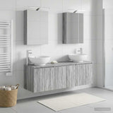 Bathroom Cabinet Set 5 pcs Grey Sonoma Engineered Wood 3406476